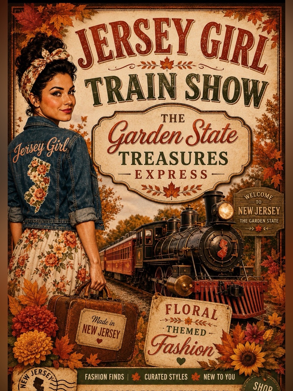 Jersey Girl Train LIVE show flyer “”9/27